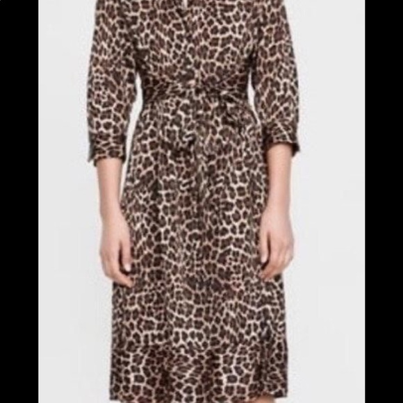 Leopard Shirt Dress - Picture 2 of 4